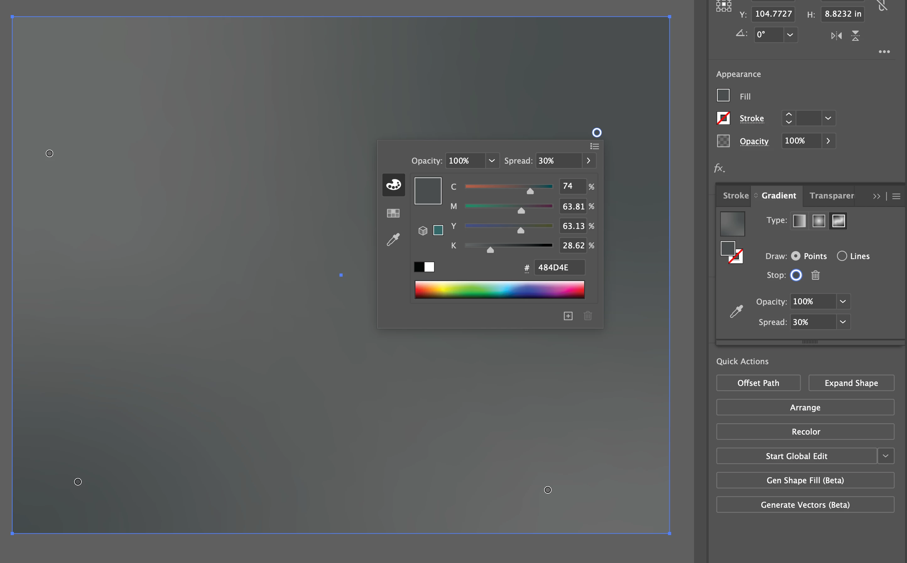Banding issues w gradients – Dither feature in latest AI ? | Community