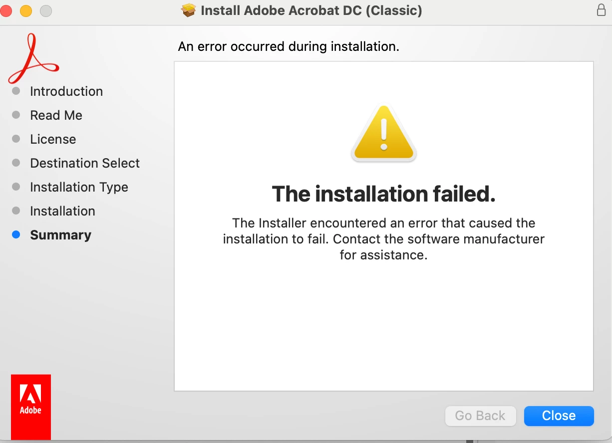 I can no longer reinstall Acrobat DC on my Mac | Community