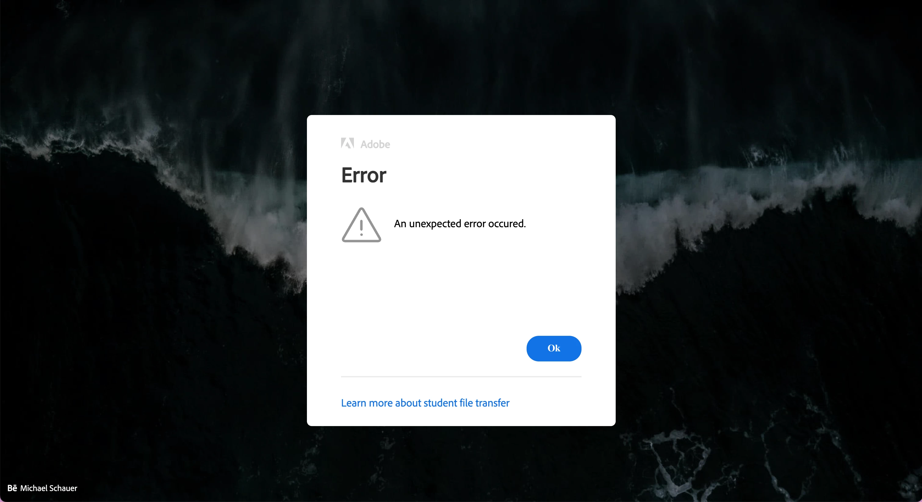 Error message in Student File Transfer | Community