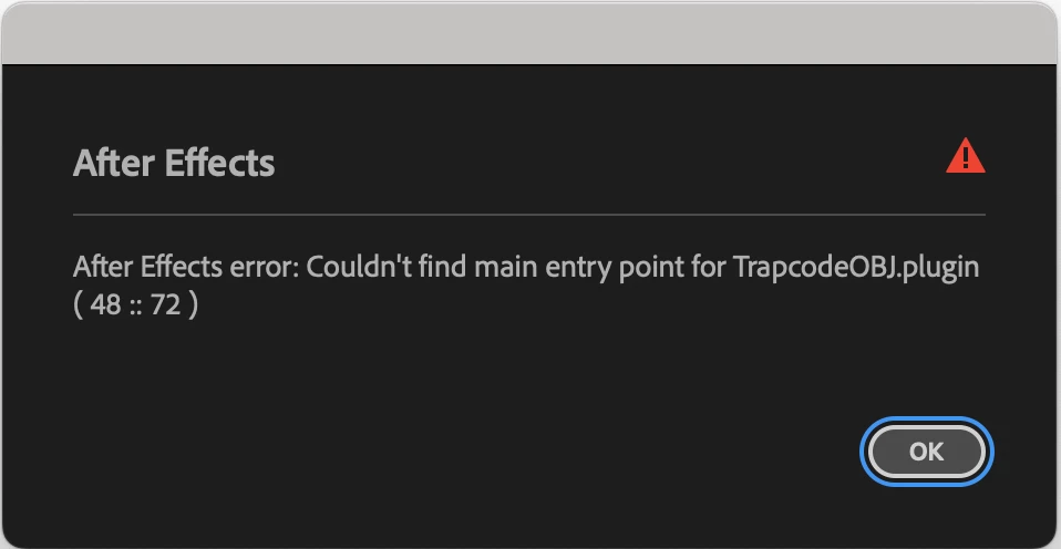 Warning Plugins Have Failed to Load / Error Couldn't find main entry ...