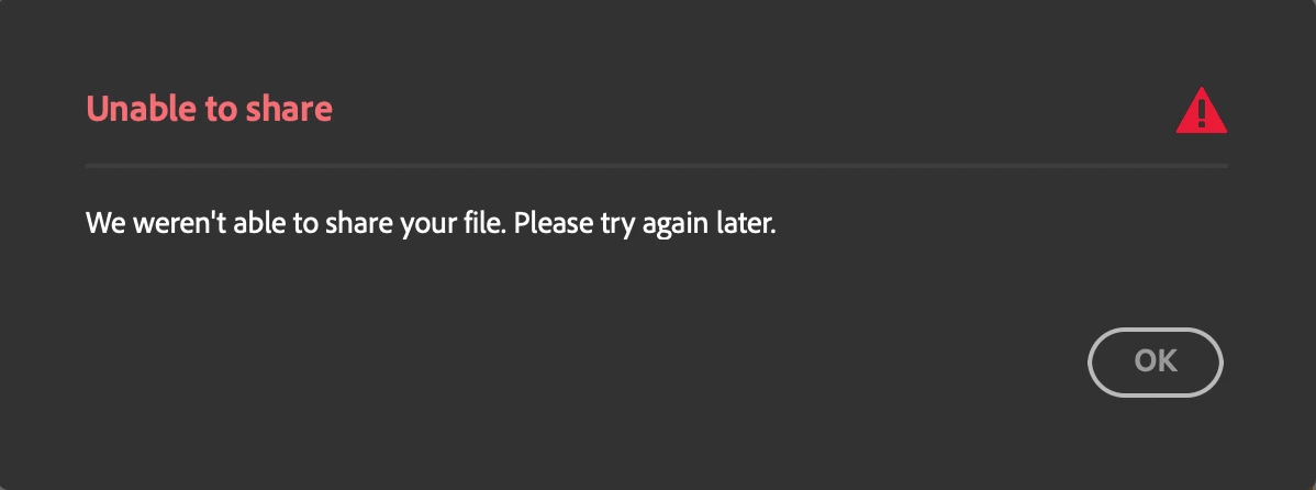 Unable to share or upload PDF to cloud | Community