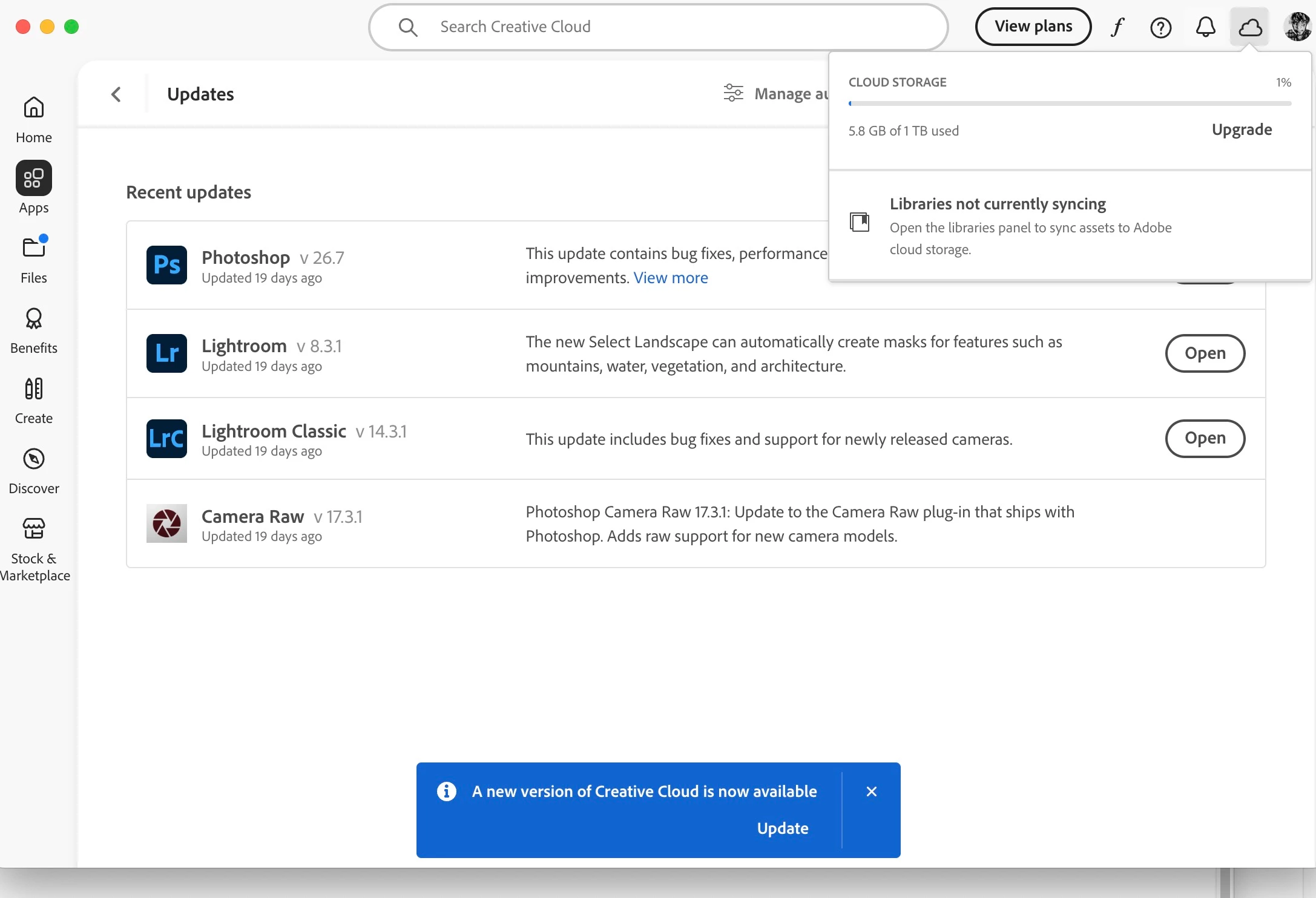 Infinite Loop attempting to update Creative Cloud | Community