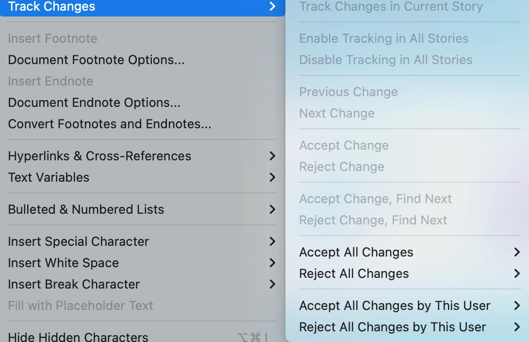 Maximum Tracking Value Indesign Help with InCopy/InDesign Track Changes | Community