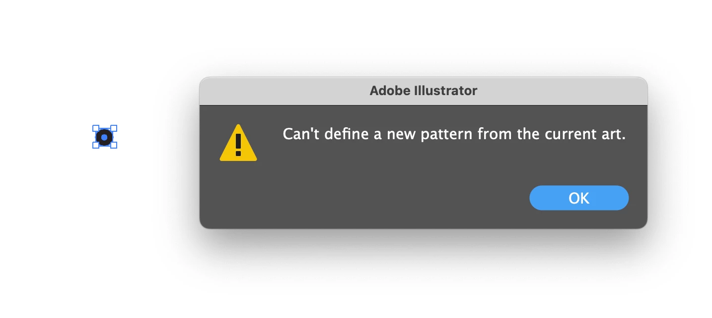 Error message when using Make Pattern tool | Community