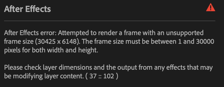 After Effects not Rendering | Community