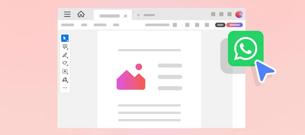 Edit PDFs using Acrobat for WhatsApp