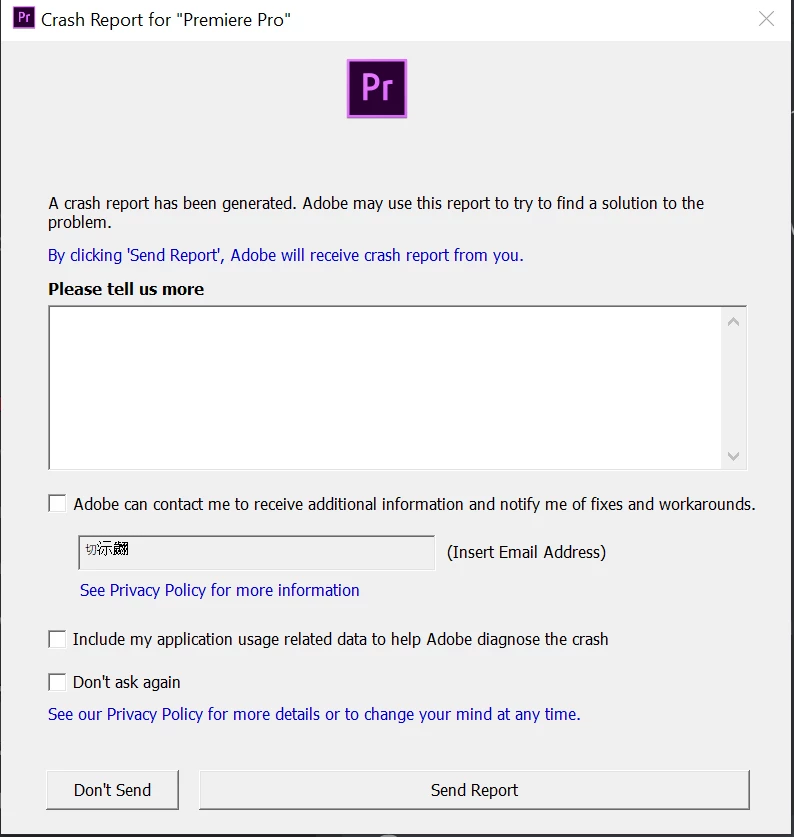Premiere Pro keeps crashing on specific project open | Community