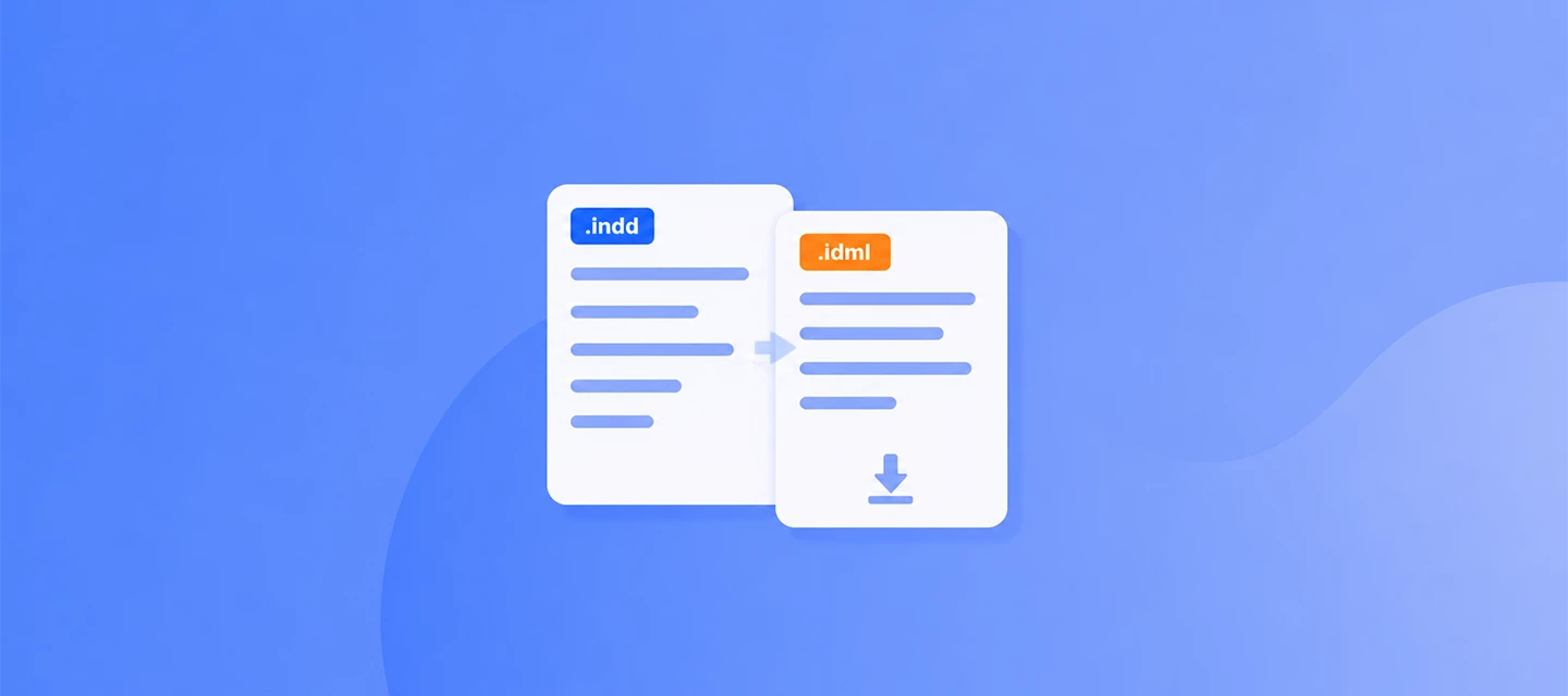 Save for older versions with .idml
