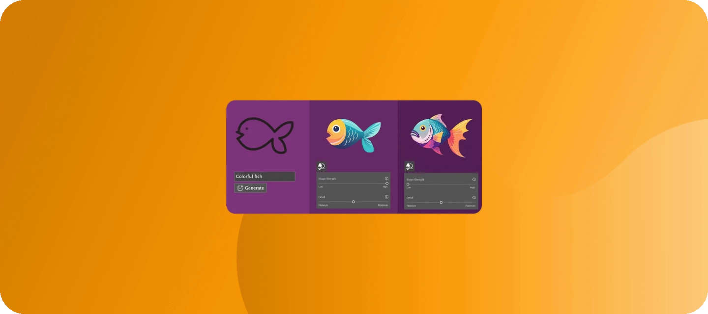 Generative Shape Fill: Fill outlines with detailed vectors in 3 simple steps