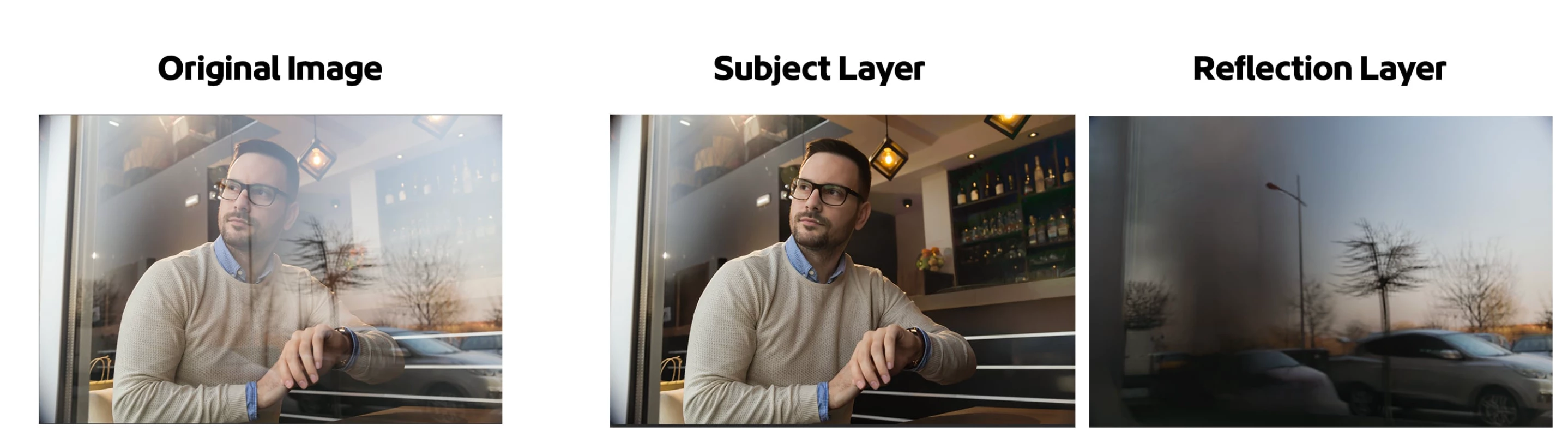 Reflection Removal in Photoshop (Beta)