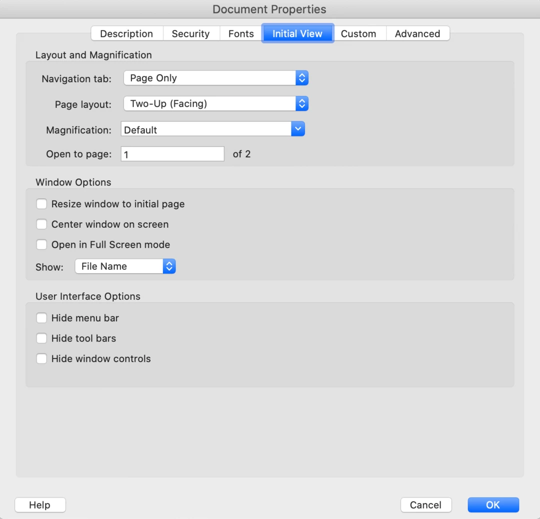 PDF displays as Single Page despite exporting as Two-Up | Community