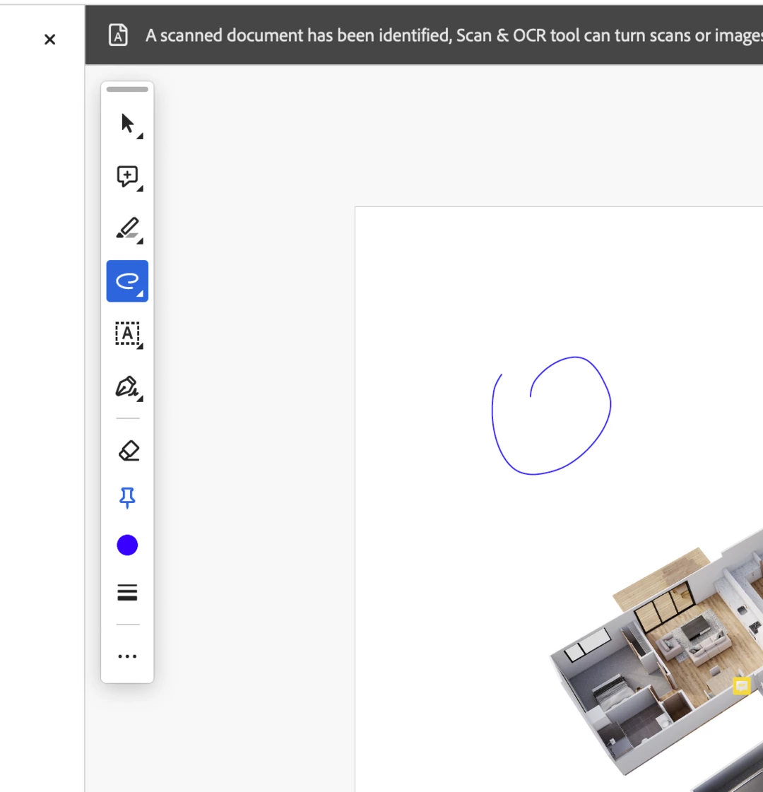 Drawing tool in new version of acrobat doesn't stay on after drawing ...