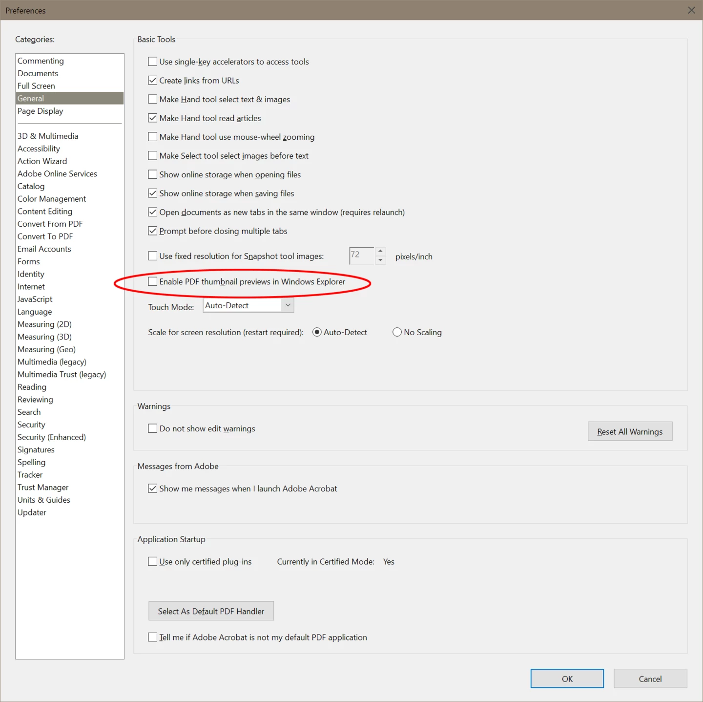 Why won't Acrobat create content thumbnails in Windows Explorer ...