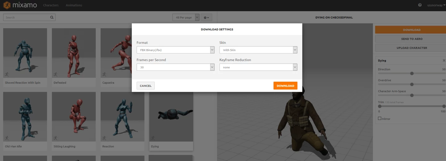 Uploading 3D model into Mixamo with textures | Community