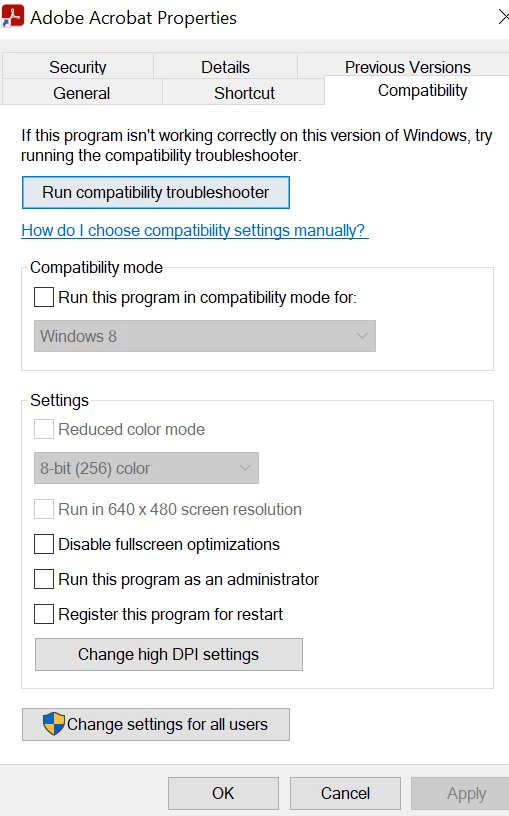 Acrobat shuts itself down immediately after starting. | Community