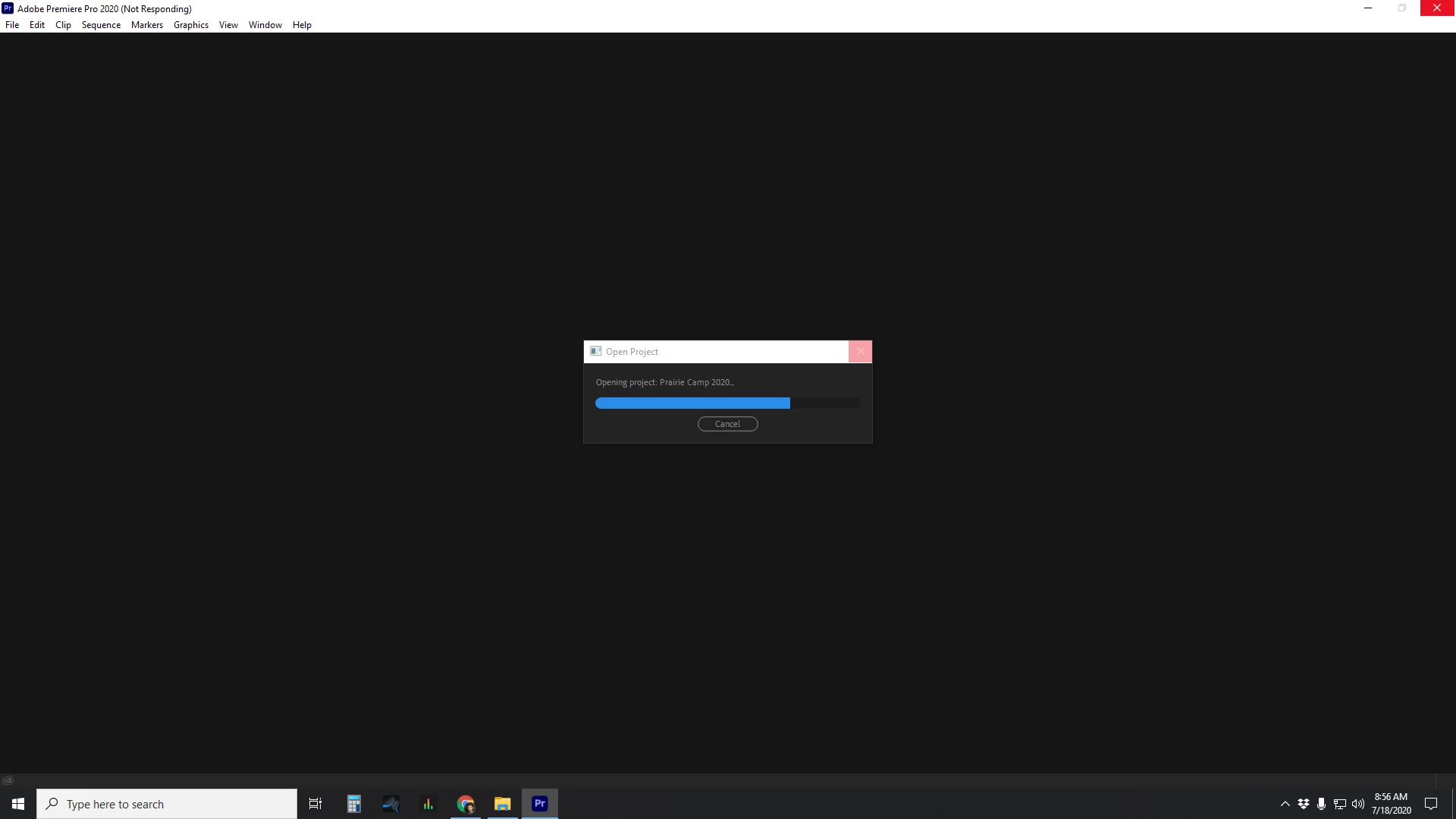 Project freezes on load (Premiere Pro 2020 [14.3]) | Community