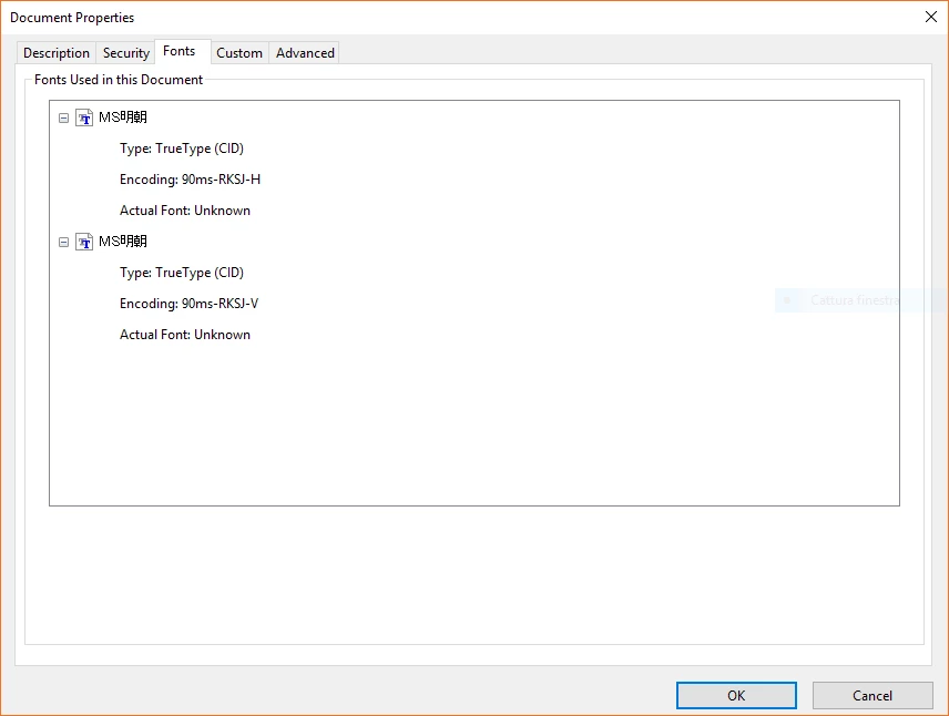 Acrobat Reader DC requires a font package to correctly display a .pdf ...