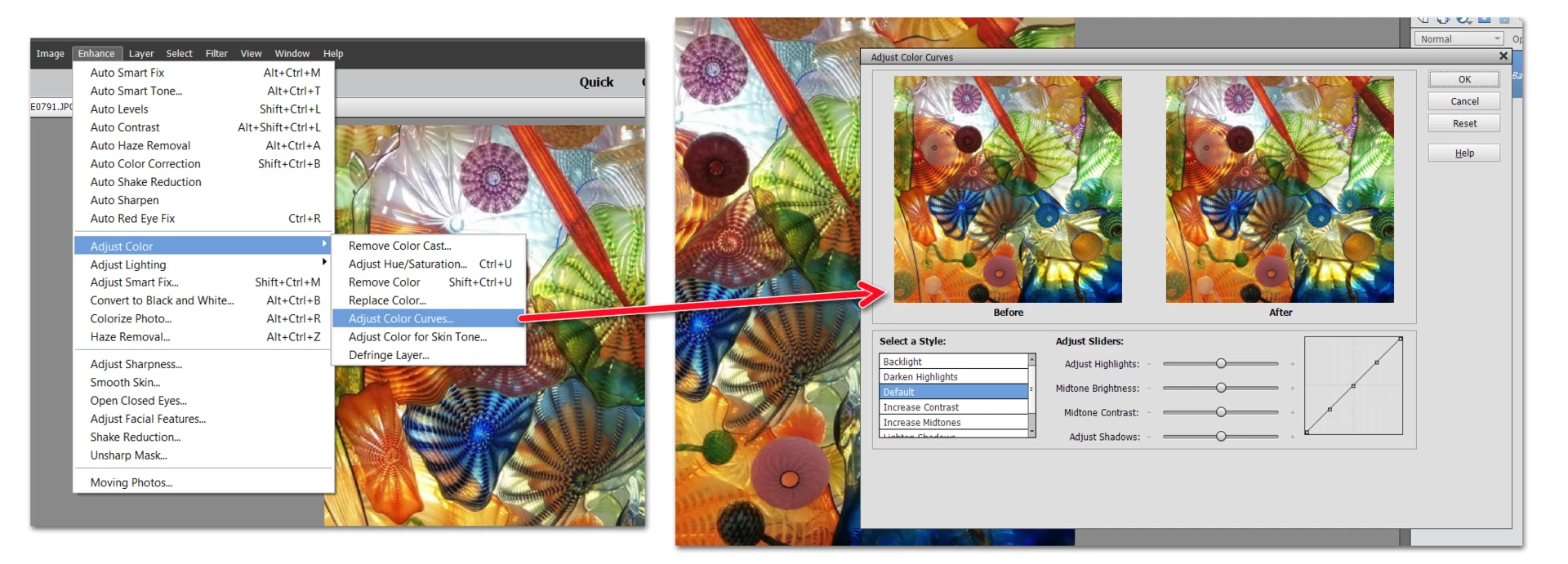adjustment layer with curves | Community