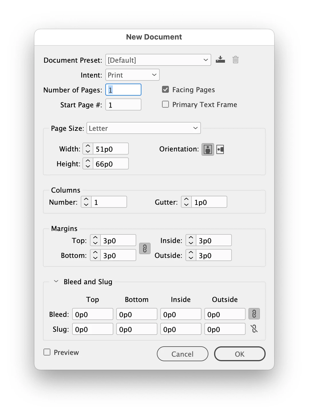 Indesign Preferences / Units & Increments/ Ruler Units - Inches (Not ...