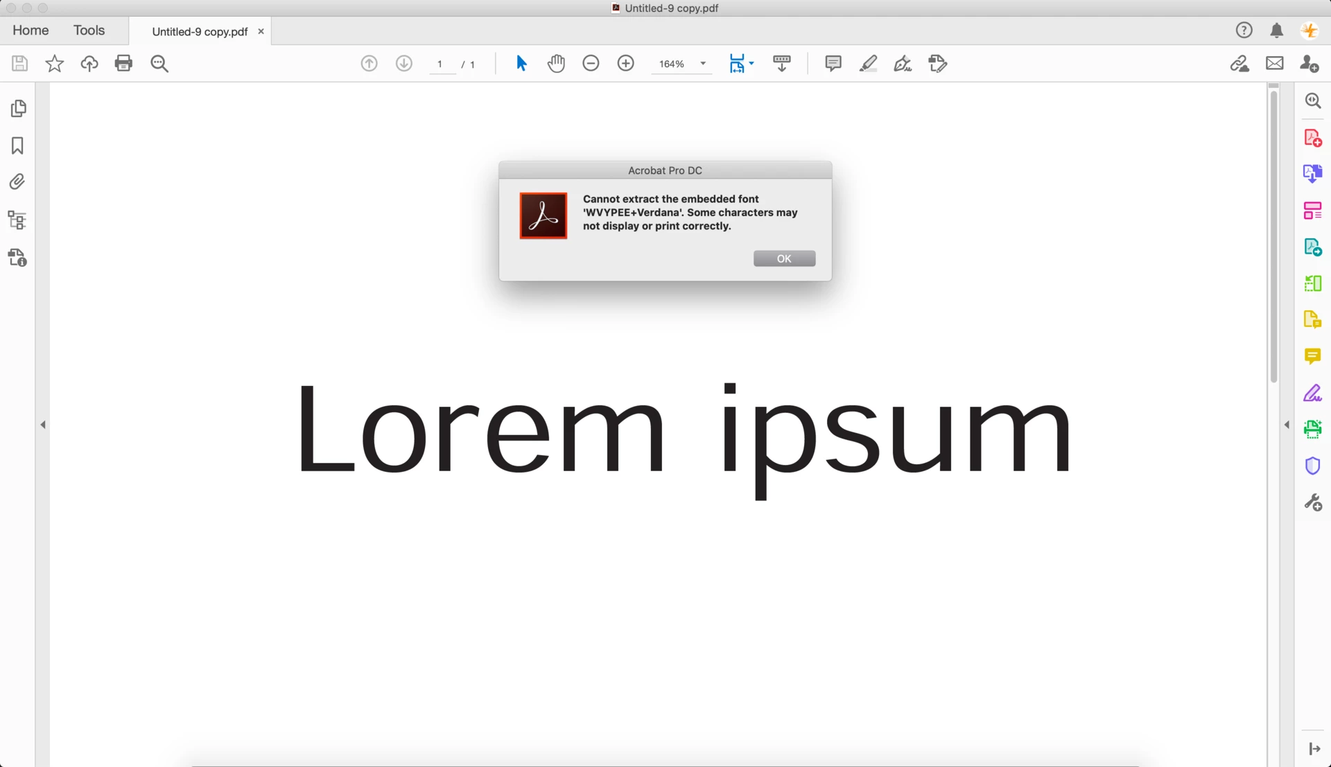 Adobe Acrobat cannot extract the embedded font | Community