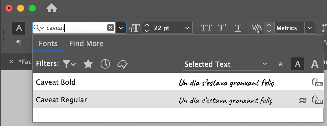 InDesign doesn't recognize installed fonts all the time | Community