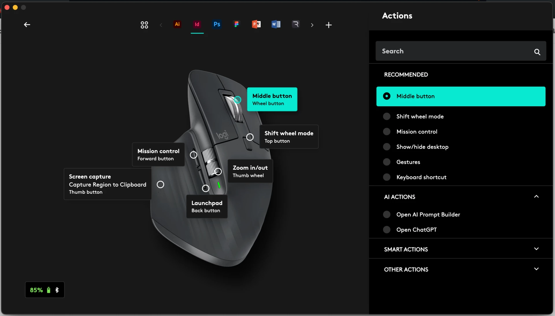 Indesign 2024 Assign Temporary Hand Tool into Middle Mouse Key | Community