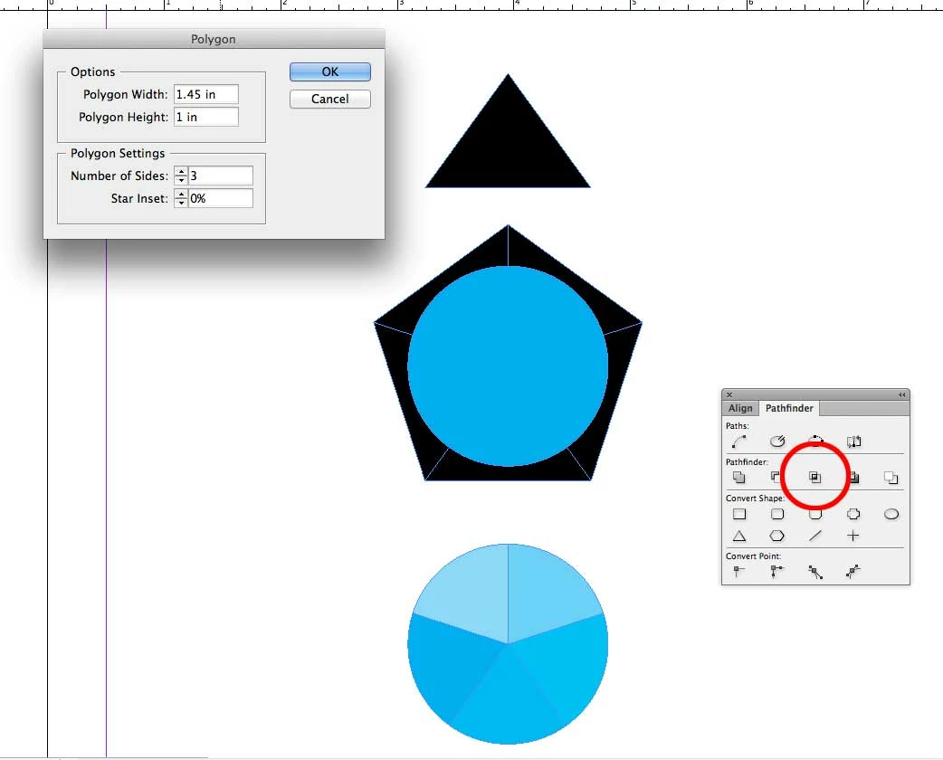 Dividing a circle into separate shapes in Indesign cc 2018 | Community