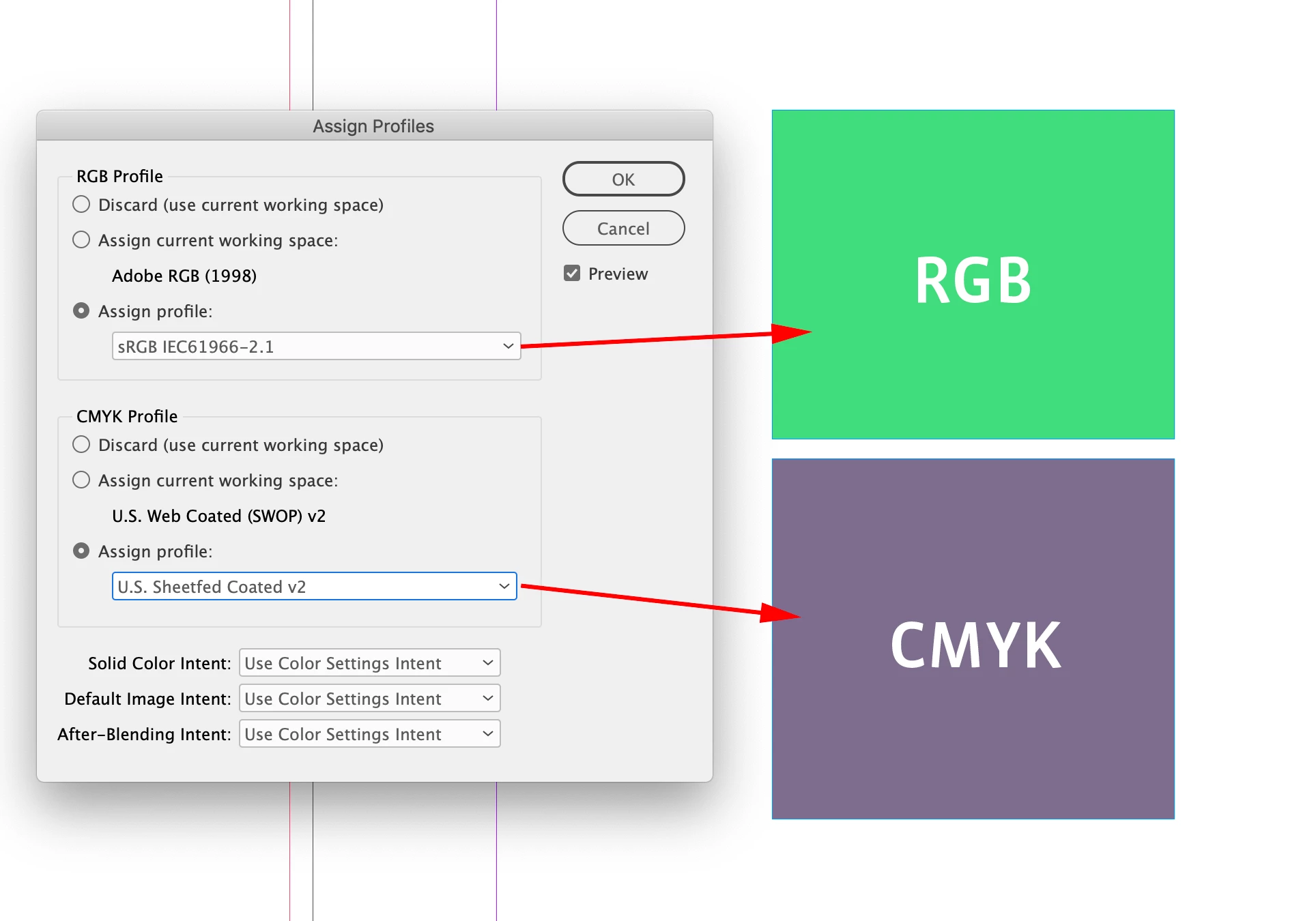 How to know is InDesign using RGB or CMYK? | Community