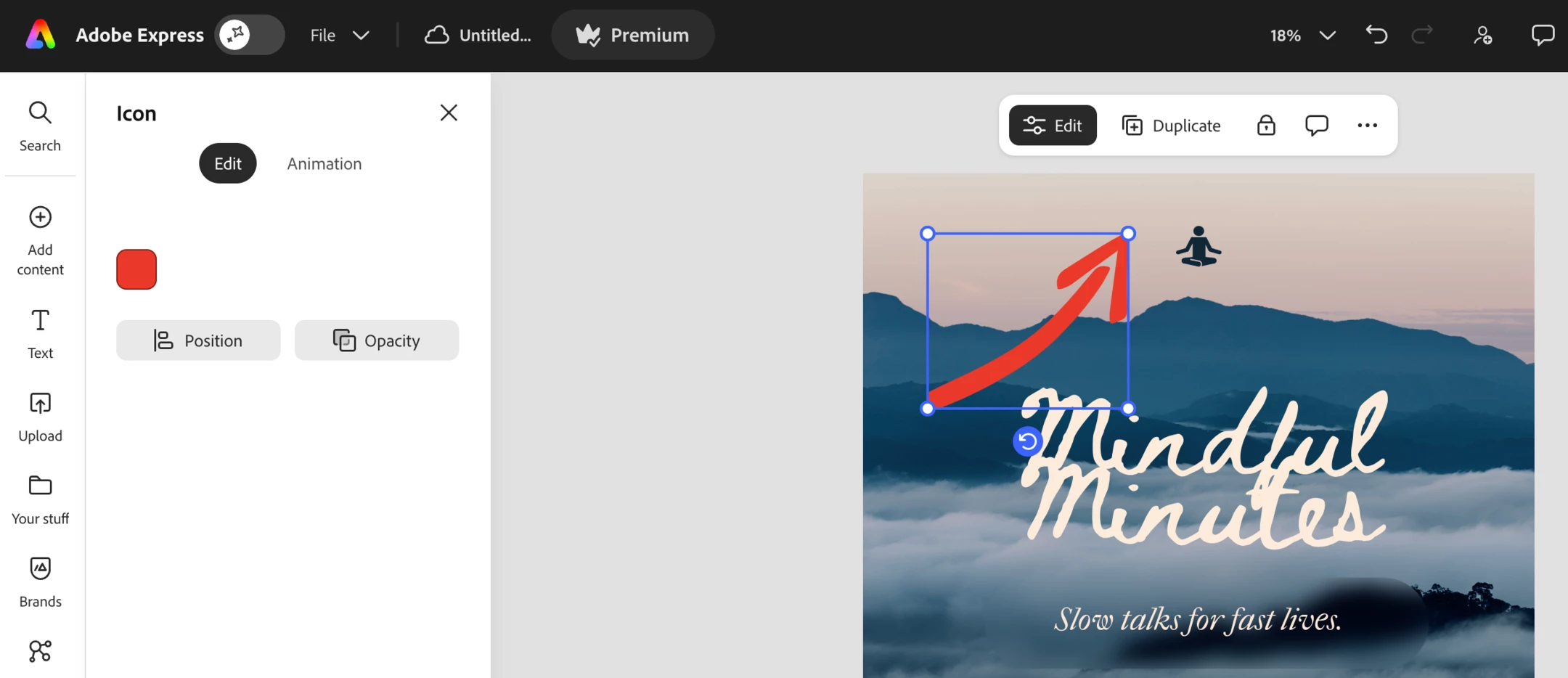 New to Adobe Express - Can you change the color of an element or design ...