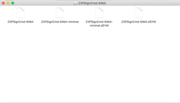 Zxp Signcmd Mac ZXPSignCMD Updated Installers | Community