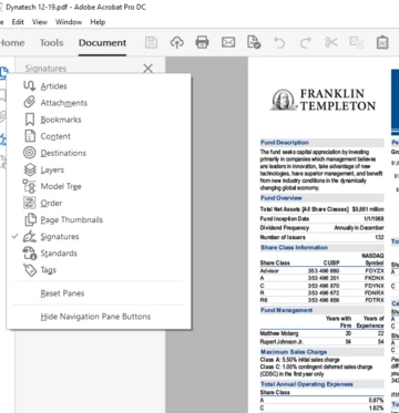 Acrobat: How to pin the Page Thumbnails screen? | Community