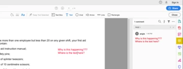 Text on pdf disappearing using the Text feature when using the Comment ...