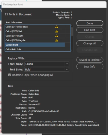 InDesign Not Recognizing Calibri After Windows Update | Community