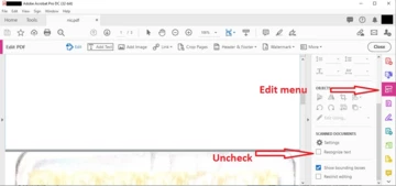 Turn off / disable Convert to Text Option in Acrobat Pro DC | Community
