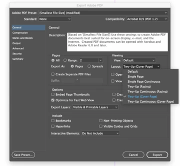 How to display a 2 page view in PDF | Community