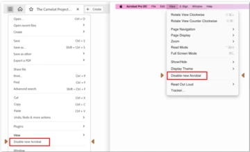 How to enable new Acrobat after it returned back to the old Acrobat ...