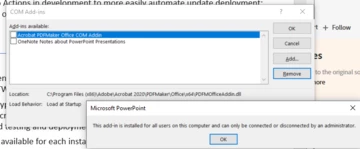 Acrobat PDFMaker Office COM error | Community