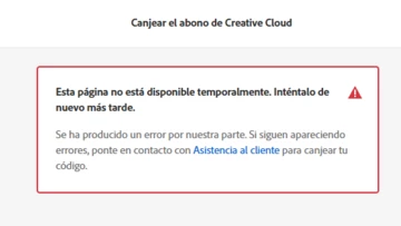 Error al canjear código de Adobe Creative Cloud | Community