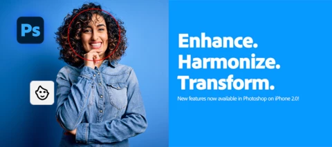 Create and edit anywhere with Photoshop Mobile on iPhone