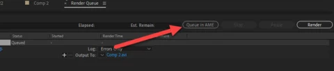 How to queue After Effects comp in AME and retain render settings from ...
