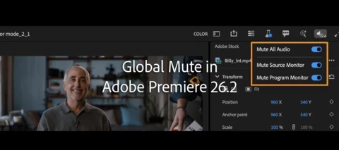 Global Mute in Adobe Premiere (What It Actually Does)
