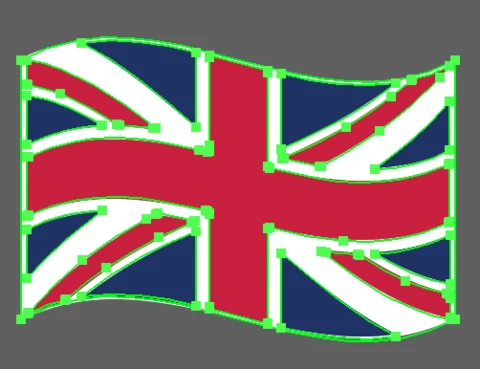 Creating a waving flag with the flag effect with a "extra" wave ...