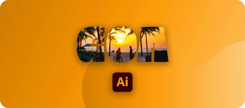 Illustrator Creative Challenge #6: Make Double-Exposure Lettering with Clipping Masks