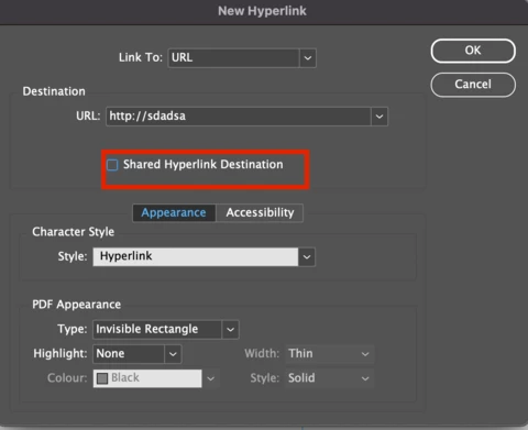 InDesign hyperlink working within InDesign not working in pdf | Community