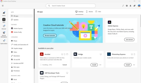 Acrobat Pro does not show up in Creative Cloud | Community