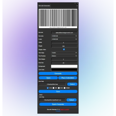 Are there any good free barcode scripts or plugins for Illustrator ...