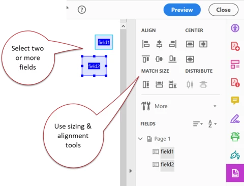 How to make check boxes the same size in Forms? | Community