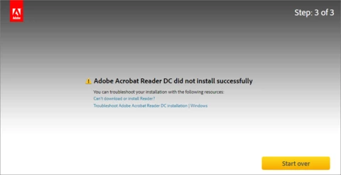 Error: Newer version already installed- Acrobat Reader DC | Community