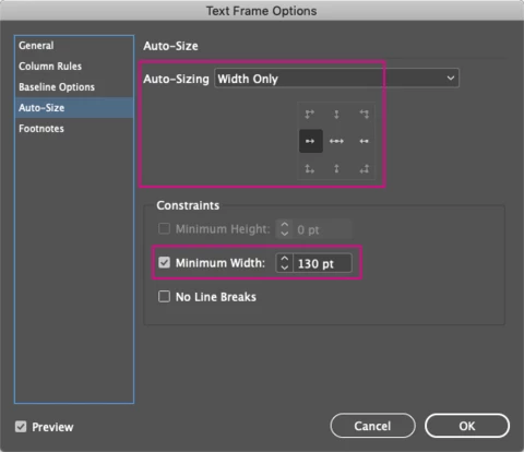 Dynamically resize object based on size of another object (Text Box ...