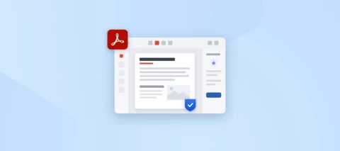Adobe Acrobat showing a PDF with a blue shield checkmark, indicating it's protected by Sandbox security.